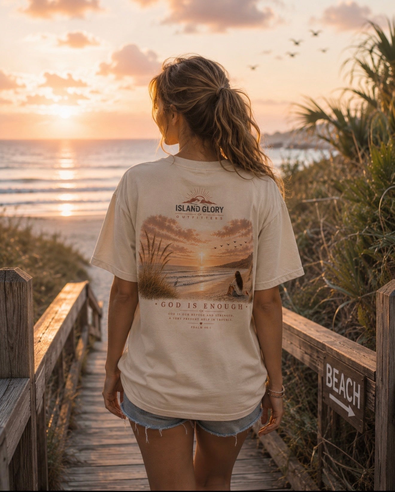 God is Enough Tee – Faith • Family • Grace