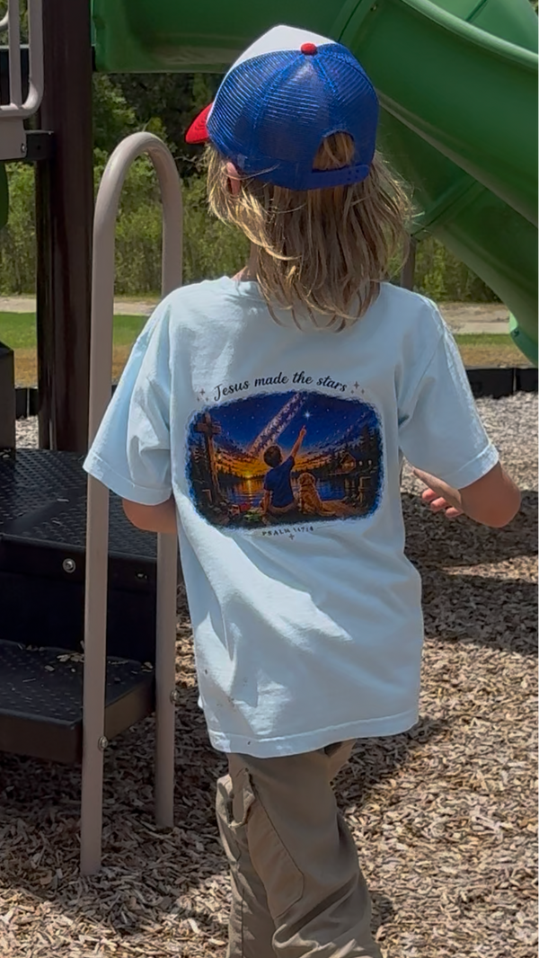 Boy's Jesus Made the Stars Tee