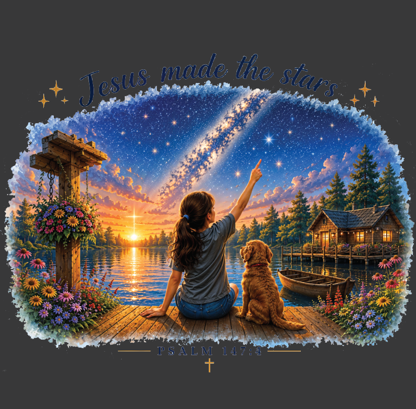 Jesus Made the Stars Tee
