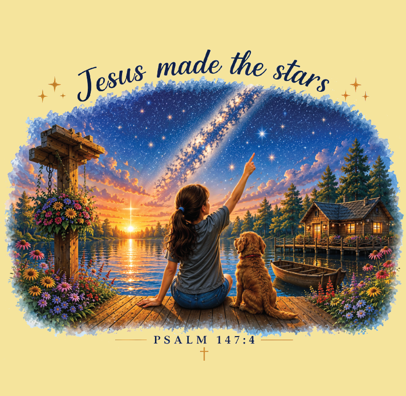 Jesus Made the Stars Tee