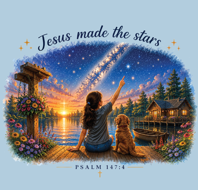 Jesus Made the Stars Tee
