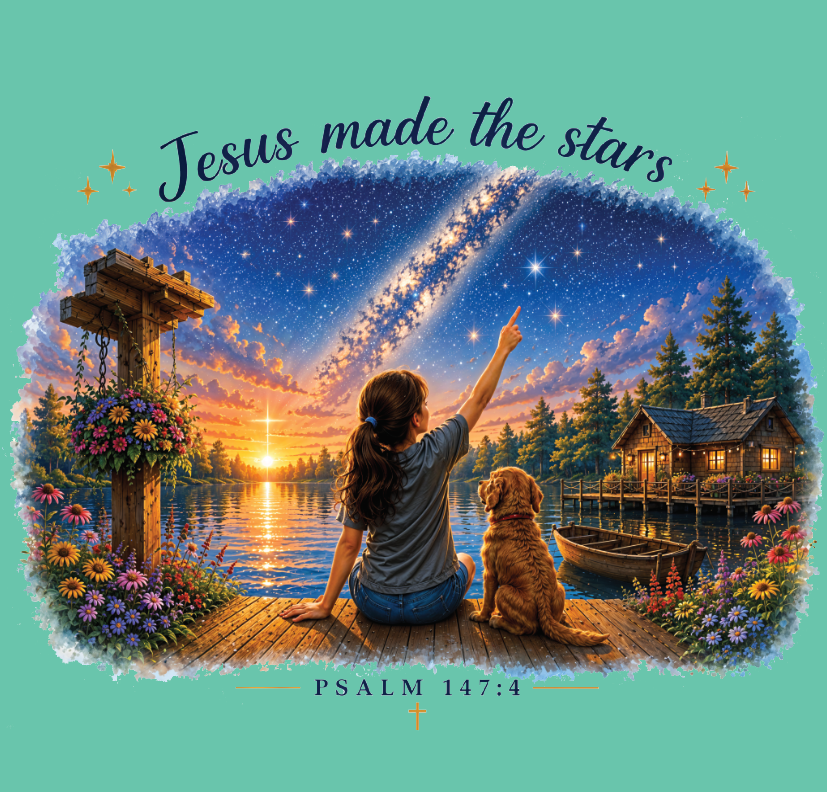 Jesus Made the Stars Tee