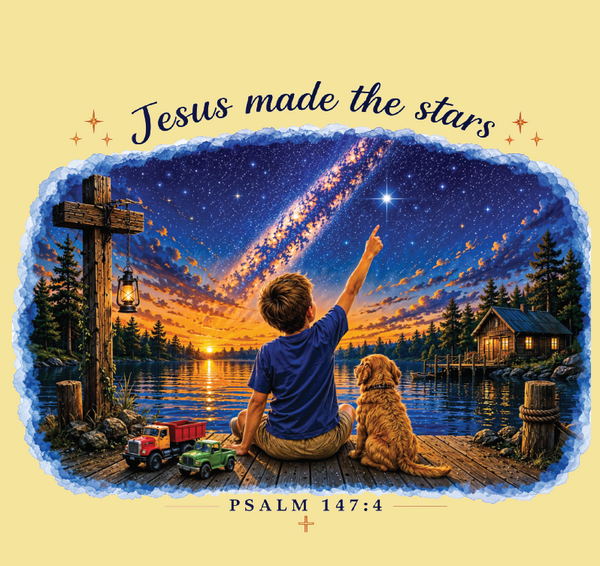 Boy's Jesus Made the Stars Tee