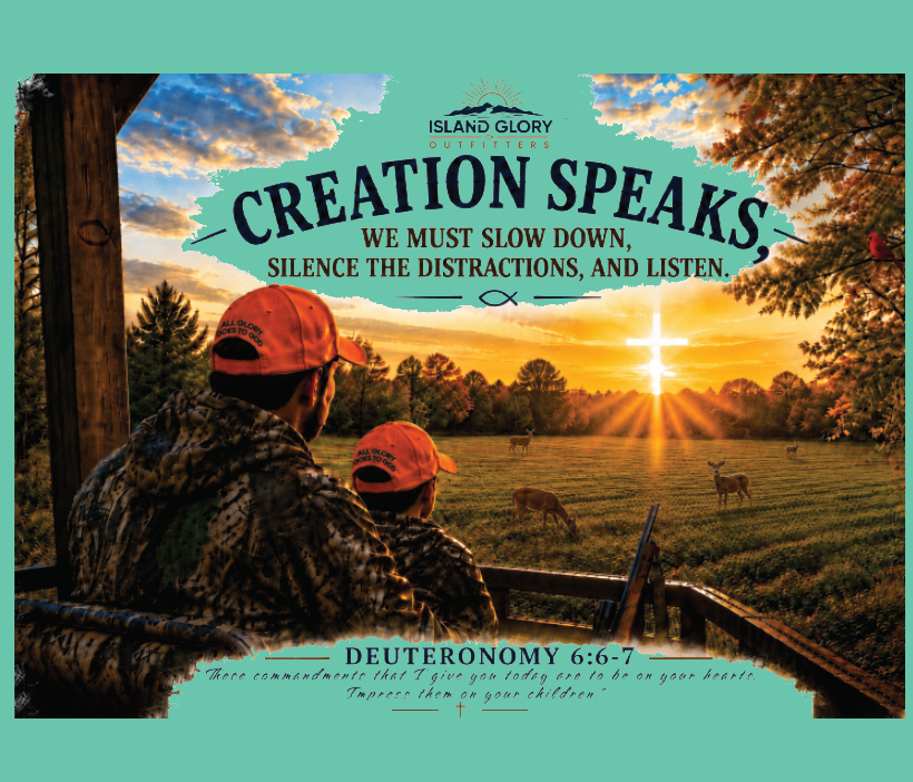 Creation Speaks Tee – Faith • Family • Legacy