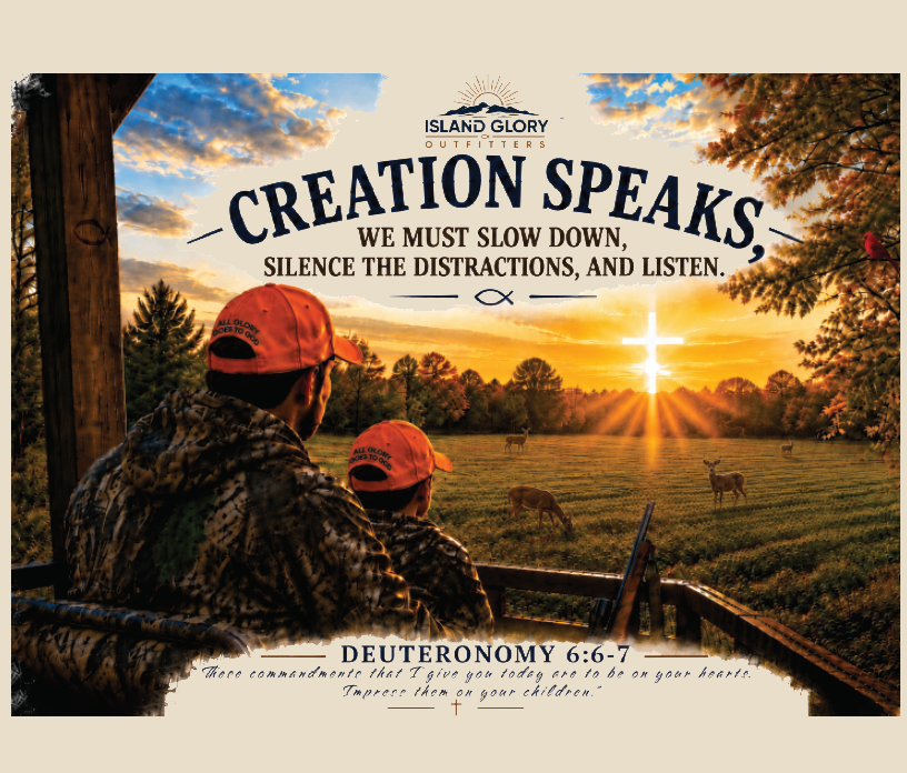 Creation Speaks Tee – Faith • Family • Legacy