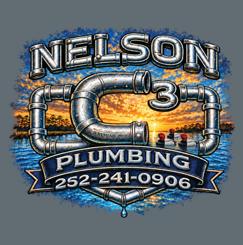 Nelson C3 Plumbing Gildan 8300 Pocket Short-Sleeve T-Shirt