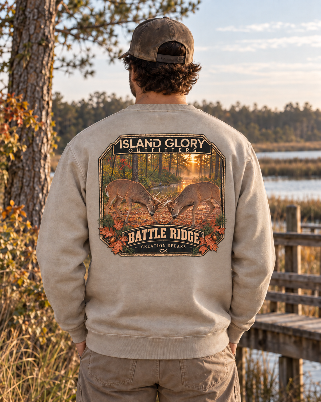 Battle Ridge Crewneck - Cement