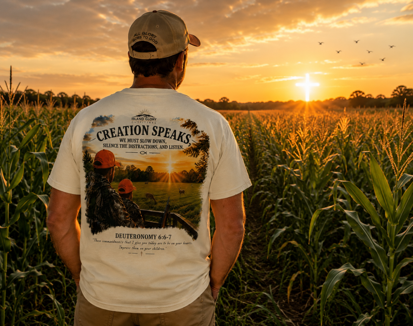 Creation Speaks Tee – Faith • Family • Legacy
