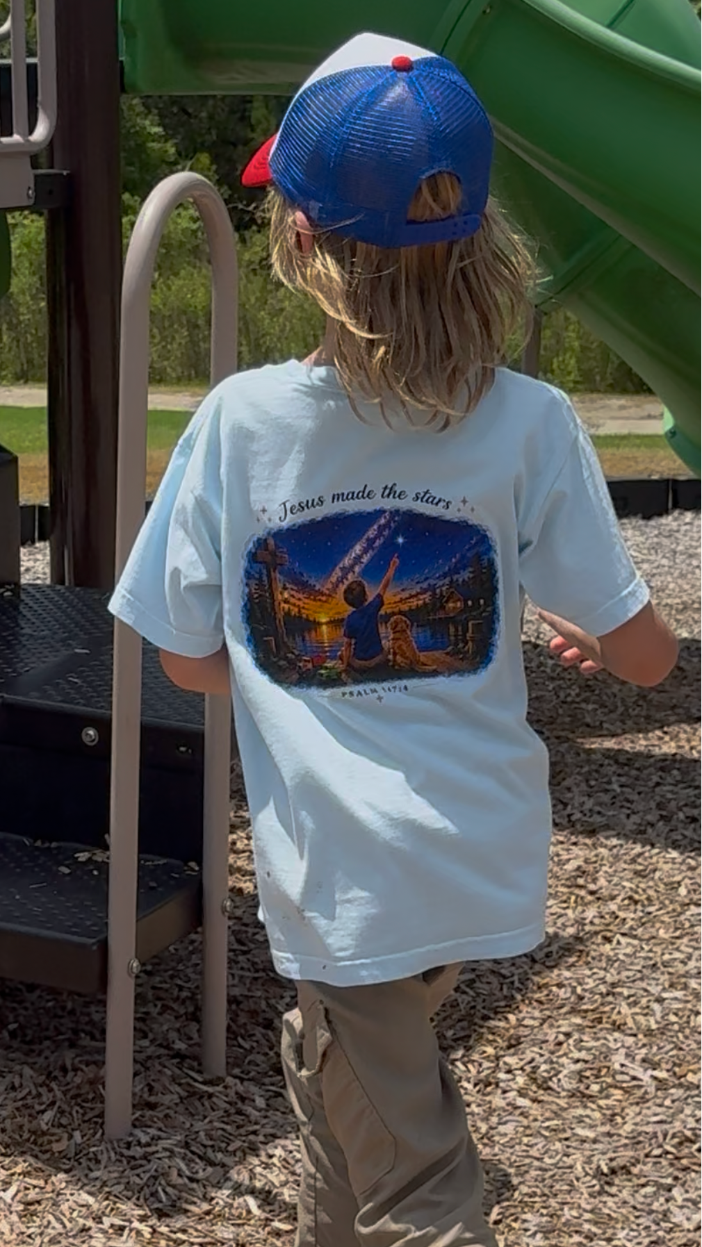 Boy's Jesus Made the Stars Tee
