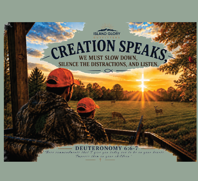 Creation Speaks Tee – Faith • Family • Legacy