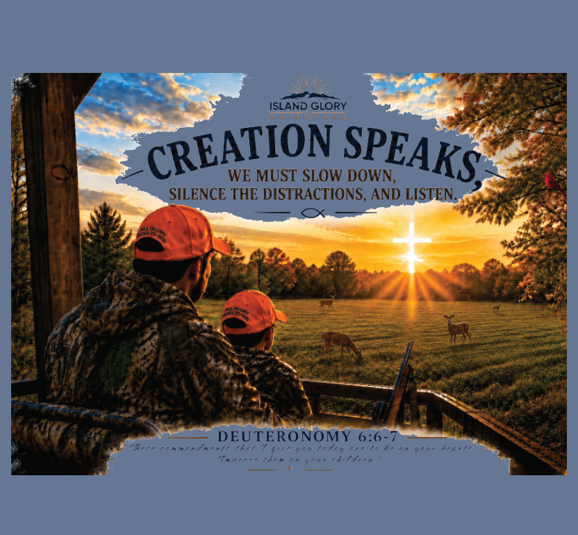 Creation Speaks Tee – Faith • Family • Legacy
