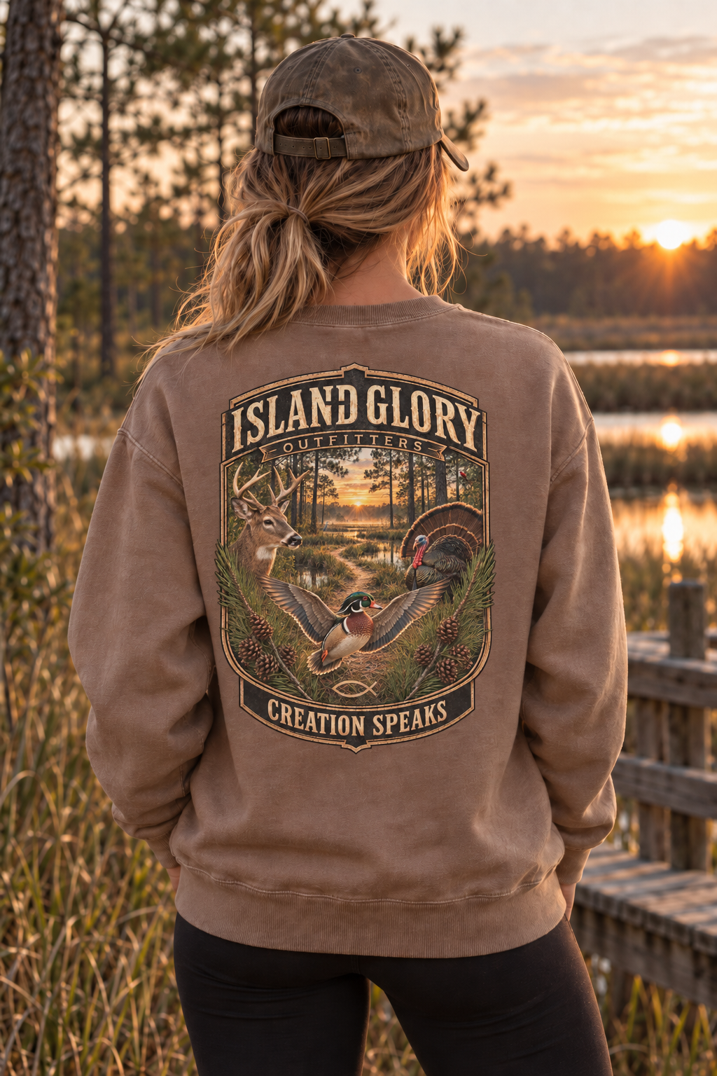 Creek Bottom Crewneck - Pigment Clay