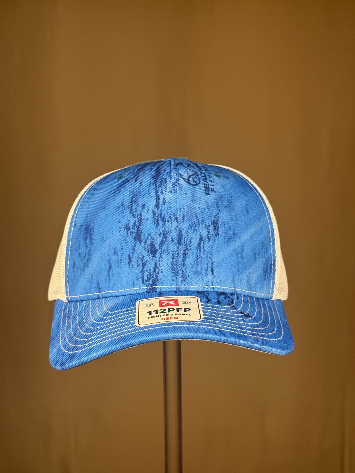 Richardson 112PFP — Realtree Fishing Light Blue/White — original blank hat photo